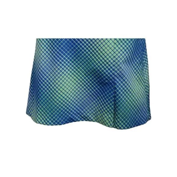Nike Dri Fit Golf Skort Skirt Size 10 Kaleidoscope Blue Green Tennis Pickleball - Picture 3 of 11